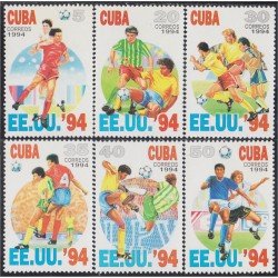 Cuba 3345/50 1994 Copa del mundo fútbol 1994 en Estados Unidos MNH Cuba 3345/50 1994 Copa del mundo fútbol 1994 en Estados Unidos MNH