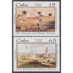 Cuba 3467/68 1995 400º Aniversario de la industria azucarera Ingenios MNH Cuba 3467/68 1995 400º Aniversario de la industria azucarera Ingenios MNH