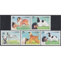 Cuba 3391/95 1994 Perros de raza Dogs MNH