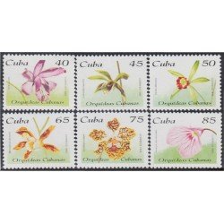 Cuba 3469/74 1995 Orquídeas cubanas flores flowers MNH Cuba 3469/74 1995 Orquídeas cubanas flores flowers MNH