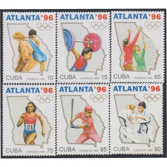 Cuba 3461/66 1995 Olimpiadas Atlanta 96 MNH