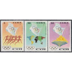 Cuba 3376/78 1994 Centenario de los Juegos Olímpicos MNH