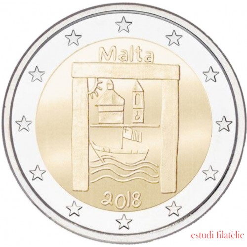 Malta 2018 2 € euros conmemorativos Niños Solidaridad Patrimonio