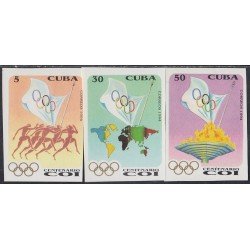 Cuba 3376/78 1994 Centenario de los Juegos Olímpicos Sin dentar