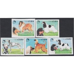 Cuba 3391/95 1994 Perros de raza Dogs Sin dentar