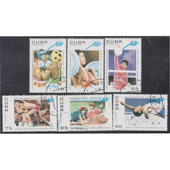 Cuba 3422/27 1995 Juegos deportivos panamericanos usados Cuba 3422/27 1995 Juegos deportivos panamericanos usados