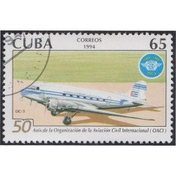 Cuba 3407 1994 50 Aniversario de la organización de la Aviación Civil  Internacional usados