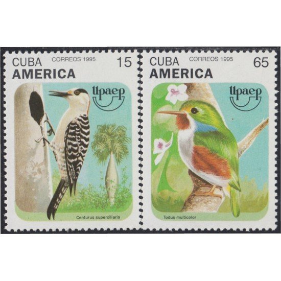 Cuba 3484/85 1995 América Upaep Pájaros Birds MNH Cuba 3484/85 1995 América Upaep Pájaros Birds MNH