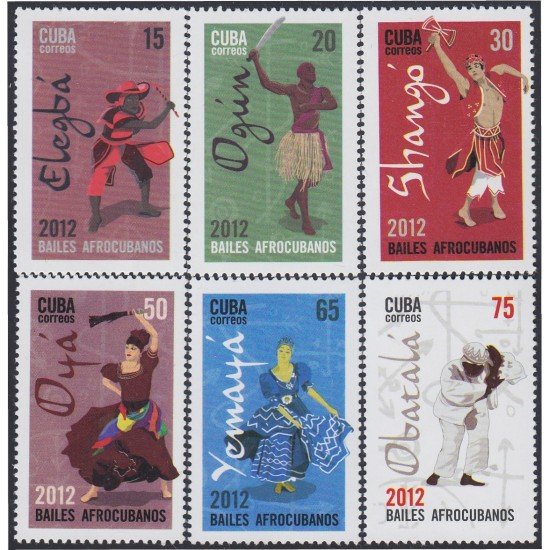 Cuba 5032/37 2012 Bailes Afrocubanos MNH Cuba 5032/37 2012 Bailes Afrocubanos MNH