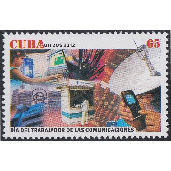 Cuba 5025 2012 Día del trabajador de las Comunicaciones MNH Cuba 5025 2012 Día del trabajador de las Comunicaciones MNH