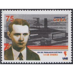 Cuba 5023 2012 Día del trabajador eléctrico MNH Cuba 5023 2012 Día del trabajador eléctrico MNH
