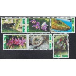 Cuba 4941/46 2010 Flora y Fauna Chipojo Pajáros Flores Birds Flowers MNH Cuba 4941/46 2010 Flora y Fauna Chipojo Pajáros Flores Birds Flowers MNH