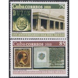 Cuba 4915/16 2010 155 Aniversario del Día del sello MNH Cuba 4915/16 2010 155 Aniversario del Día del sello MNH