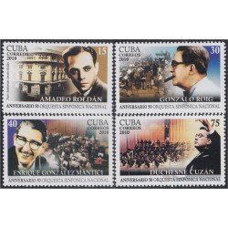 Cuba 4909/12 2010 50 Aniversario de la Orquesta Sinfónica Nacional MNH Cuba 4909/12 2010 50 Aniversario de la Orquesta Sinfónica Nacional MNH