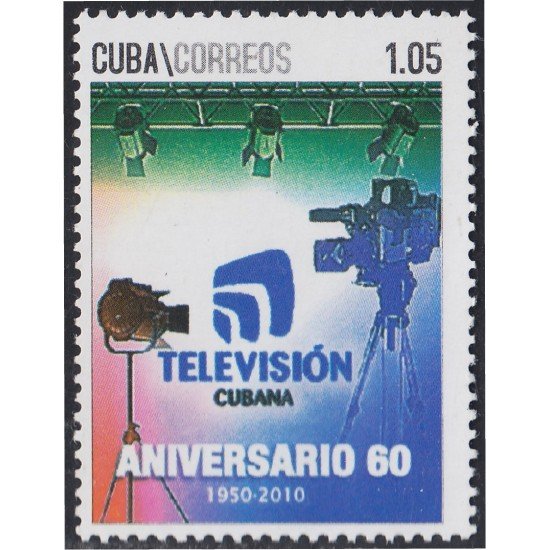 Cuba 4904 2010 60 Aniversario de la televisión Cubana MNH Cuba 4904 2010 60 Aniversario de la televisión Cubana MNH