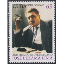 Cuba 4902 2010 José Lezama Lima Sin goma Cuba 4902 2010 José Lezama Lima Sin goma