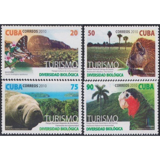Cuba 4887/90 Turismo Parques nacionales MNH Cuba 4887/90 Turismo Parques nacionales MNH