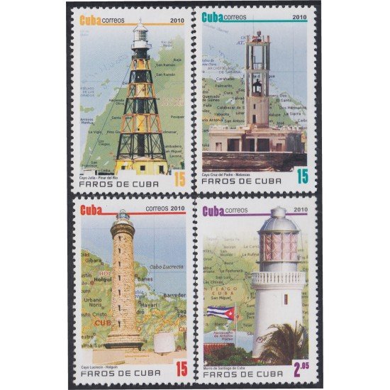 Cuba 4873/76 2010 Faros de Cuba MNH Cuba 4873/76 2010 Faros de Cuba MNH