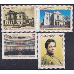 Cuba 4851/54 2010 125 Aniversario del Teatro La Caridad MNH Cuba 4851/54 2010 125 Aniversario del Teatro La Caridad MNH