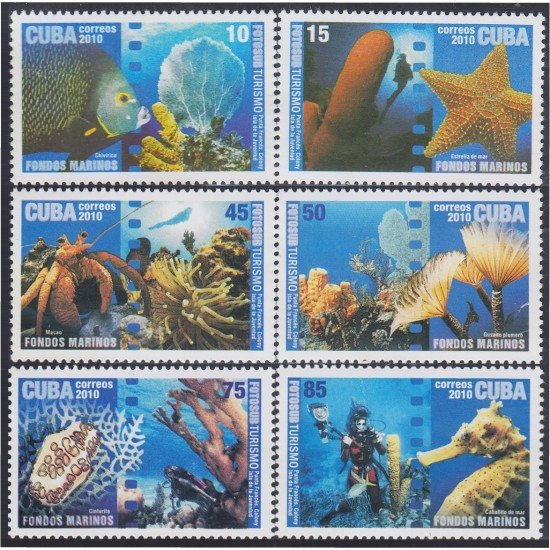 Cuba 4834/39 2010 Fondos marinos MNH Cuba 4834/39 2010 Fondos marinos MNH