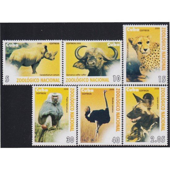 Cuba 4797/02 2009 Zoológico Nacional Mono Puma Avestruz MNH Cuba 4797/02 2009 Zoológico Nacional Mono Puma Avestruz MNH