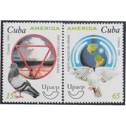 Cuba 3838/39 1999 América Upaep Nuevo Milenio sin Armas Paloma MNH Cuba 3838/39 1999 América Upaep Nuevo Milenio sin Armas Paloma MNH