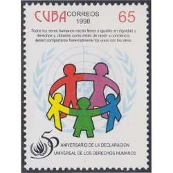 Cuba 3763 1998 50 Aniversario de la Declaración Universal de los Derechos Humanos MNH Cuba 3763 1998 50 Aniversario de la Declaración Universal de los Derechos Humanos MNH