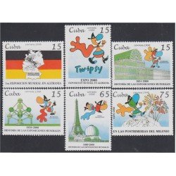 Cuba 3755/60 1998 1º Exposición Mundial en Alemania MNH Cuba 3755/60 1998 1º Exposición Mundial en Alemania MNH