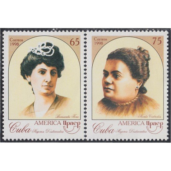 Cuba 3747/48 1998 América Upaep Bernarda Toro María Cabrales MNH Cuba 3747/48 1998 América Upaep Bernarda Toro María Cabrales MNH