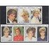 Cuba 3725/31 1998 Retratos Princesa Diana MNH
