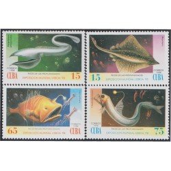 Cuba 3718/21 1998 Peces de las profundidades fishes MNH Cuba 3718/21 1998 Peces de las profundidades fishes MNH