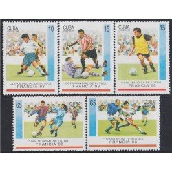 Cuba 3692/96 1998 Copa Mundial de Fútbol Francia 98 MNH Cuba 3692/96 1998 Copa Mundial de Fútbol Francia 98 MNH