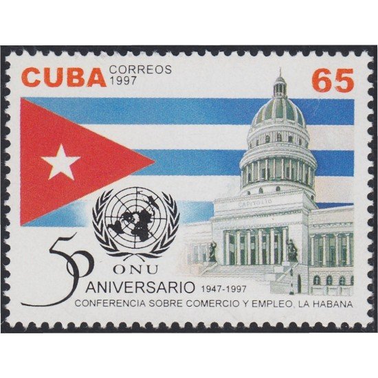 Cuba 3687 1997 50 Aniversario de la ONU MNH Cuba 3687 1997 50 Aniversario de la ONU MNH