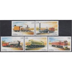 Cuba 3682/86 1997 160 Aniversario del ferrocarril en Cuba Locomotoras Trenes Trains MNH Cuba 3682/86 1997 160 Aniversario del ferrocarril en Cuba Locomotoras Trenes Trains MNH