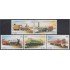 Cuba 3682/86 1997 160 Aniversario del ferrocarril en Cuba Locomotoras Trenes Trains MNH