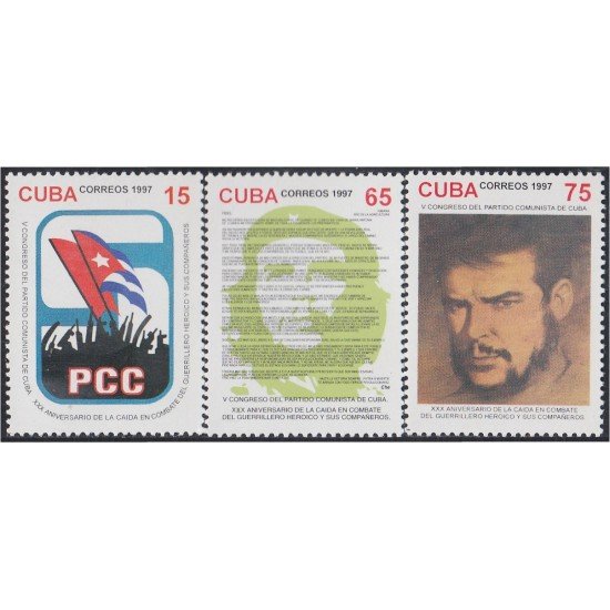 Cuba 3664/66 1997 Ernesto Che Guevara PCC MNH Cuba 3664/66 1997 Ernesto Che Guevara PCC MNH