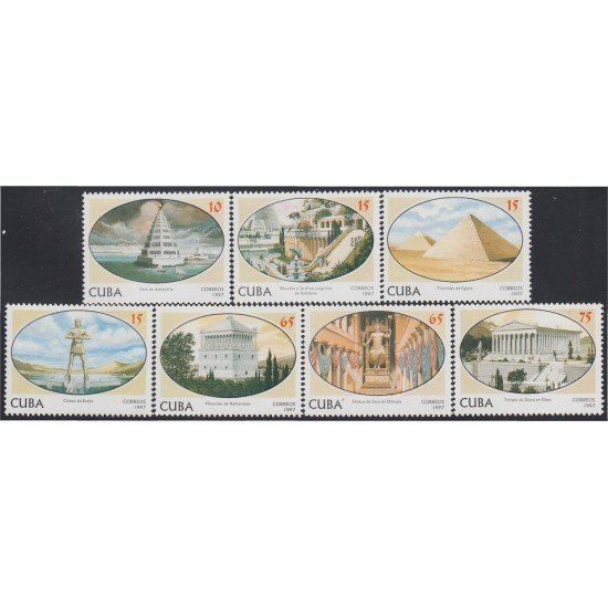 Cuba 3638/44 1997 Las siete maravillas del mundo Antiguo MNH