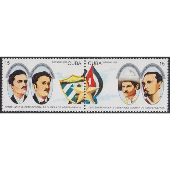 Cuba 3630/31 1997 Generales de la Guerra de Independencia 100 años de su muerte MNH Cuba 3630/31 1997 Generales de la Guerra de Independencia 100 años de su muerte MNH