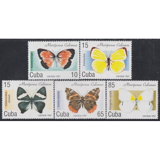 Cuba 3622/26 1997 Mariposas Butterflies MNH Cuba 3622/26 1997 Mariposas Butterflies MNH