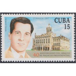 Cuba 3613 1997 Menelao Mora 40 Aniversario del Asalto al Palacio Presidencial MNH Cuba 3613 1997 Menelao Mora 40 Aniversario del Asalto al Palacio Presidencial MNH