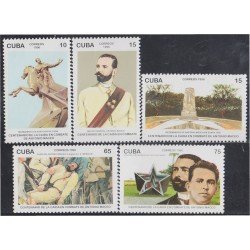 Cuba 3574/78 1996 100 Años de la muerte de Antonio Maceo MNH Cuba 3574/78 1996 100 Años de la muerte de Antonio Maceo MNH