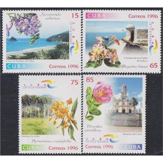 Cuba 3560/63 1996 Flores endémicas Flowers MNH Cuba 3560/63 1996 Flores endémicas Flowers MNH