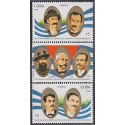 Cuba 3557/59 1996 Generales de la Guerra de Independencia 100 años de su muerte MNH Cuba 3557/59 1996 Generales de la Guerra de Independencia 100 años de su muerte MNH