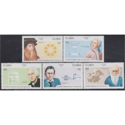 Cuba 3510/14 1996 Celebridades de la Ciencia MNH Cuba 3510/14 1996 Celebridades de la Ciencia MNH