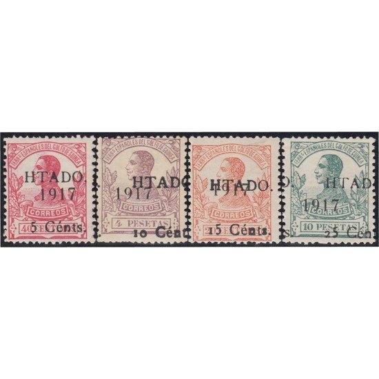 Guinea Española 124/27 1918 Alfonso XIII MNH y MH Guinea Española 124/27 1918 Alfonso XIII MNH y MH