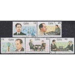 Cuba 3566/70 1996 José Raúl Capablanca usados Cuba 3566/70 1996 José Raúl Capablanca usados