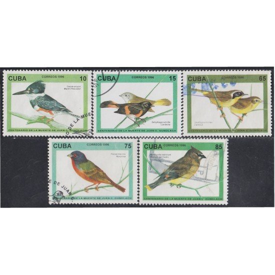 Cuba 3525/29 1996 Fauna Pájaros Birds usados Cuba 3525/29 1996 Fauna Pájaros Birds usados