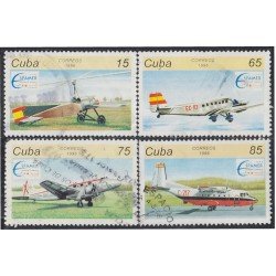 Cuba 3520/23 1996 Espamer 96 Aviones Planes usados Cuba 3520/23 1996 Espamer 96 Aviones Planes usados