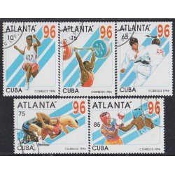 Cuba 3515/19 1996 Deportes Atlanta 96 Pesas Judo Boxeo Lucha Libre Atletismo usados Cuba 3515/19 1996 Deportes Atlanta 96 Pesas Judo Boxeo Lucha Libre Atletismo usados