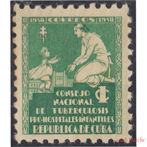 Cuba Beneficencia 1 1938 Consejo nacional de tuberculosis para la infancia MNH